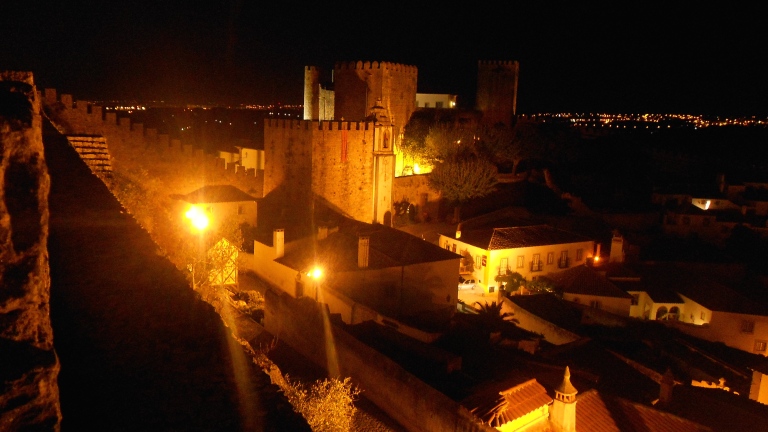 obidos portugal medieval castle walls