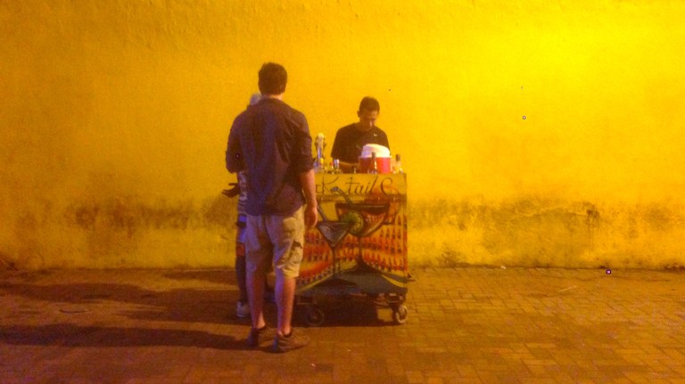 cocktail trolley in colombia