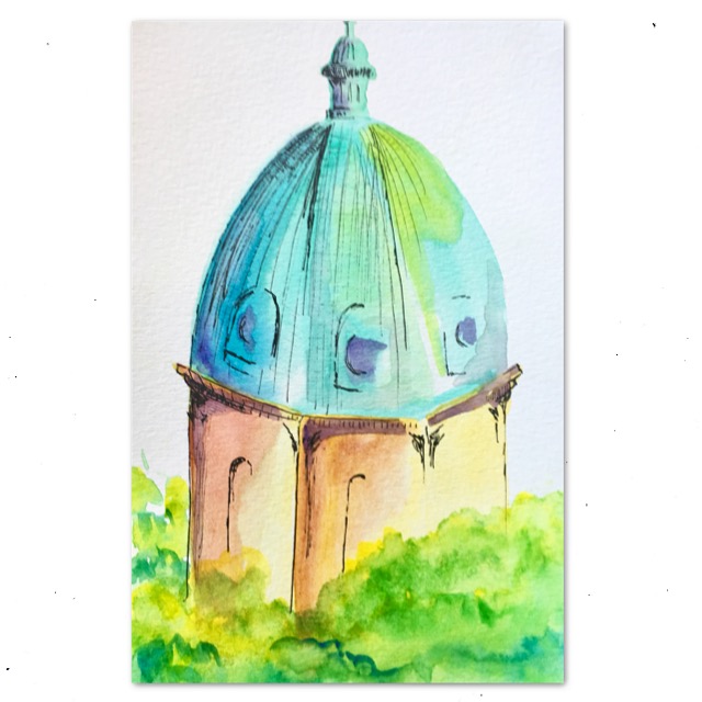 Imperial War Museum, London, UK - watercolor