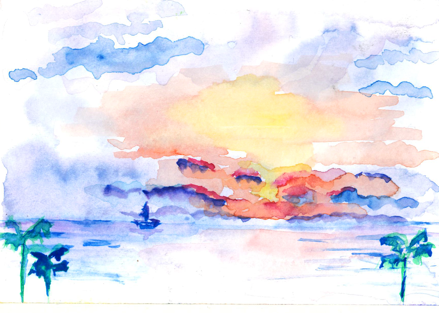 Puerto Vallarta, Mexico - watercolor